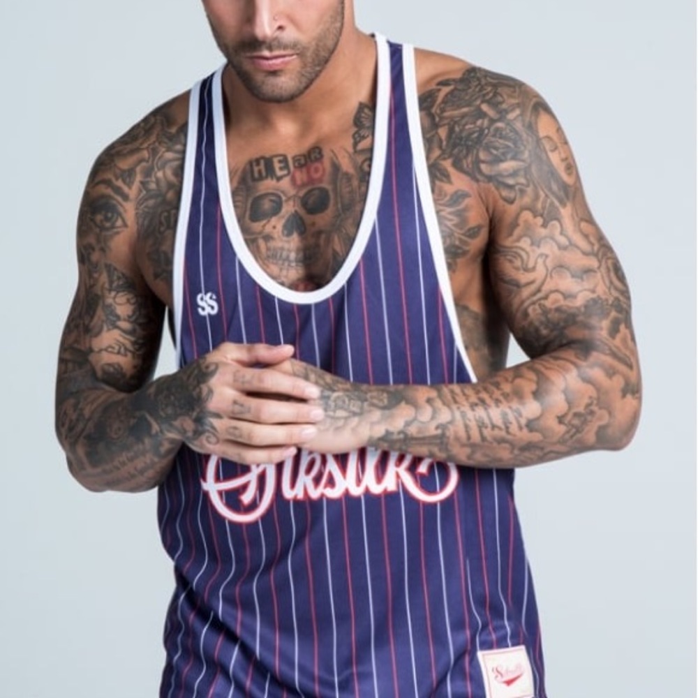 SikSilk French Stripe Vest